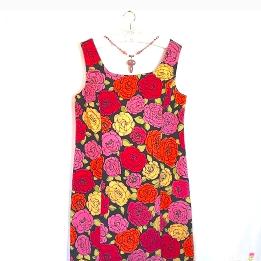 TARA JONES Floral Shift Dress, Sleeveless